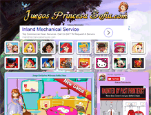 Tablet Screenshot of juegosprincesasofia.com